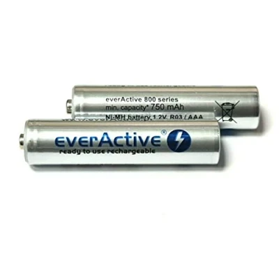 Afbeelding van Herlaadbare batterijen everActive Ni MH R6 AA 2000 mAh Silver Line 2 stuks