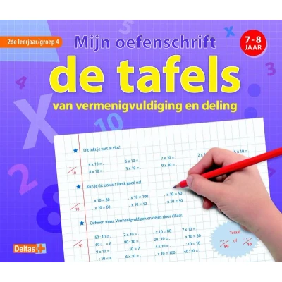 Afbeelding van Deltas Mijn oefenschrift de Tafels 7 8 jaar
