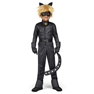 Afbeelding van VIVING COSTUMES / JUINSA Miraculous Cat Noir kostuum voor kinderen 152 158 (12 14 jaar)