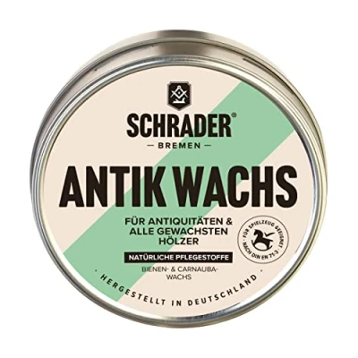 Afbeelding van SCHRADER antieke wax verzorgingsproduct voor houten meubels ideaal het opfrissen en beschermen van 200 ml Made in Germany