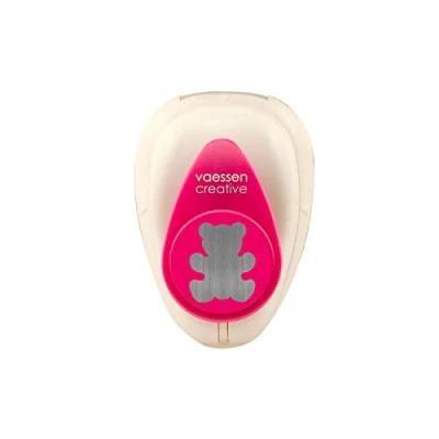 Afbeelding van Vaessen Creative Knutselpapier Punch Beer 1,2 x 1,4 cm Cirkelsnijder voor knutselen en kaarten maken