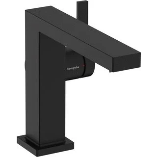 Afbeelding van Hansgrohe tecturis e 1 gats wastafelkraan 110 coolstart met push open voorsprong 15 5cm mat zwart 73024670