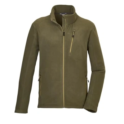 Afbeelding van killtec Heren fleecejack met opstaande kraag KOW 84 MN FLC JCKT, dark moss, 3XL, 41826 000