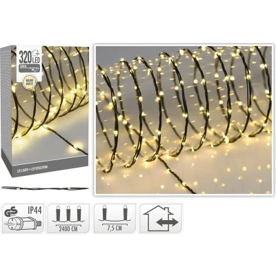 Afbeelding van Standaard kerstverlichting 27 meter PerfectLED (320 LEDs, Binnen/Buiten, Warm wit)