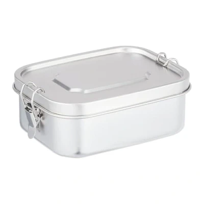 Afbeelding van Relaxdays broodtrommel rvs luchtdichte brooddoos lunchbox volwassenen kinderen