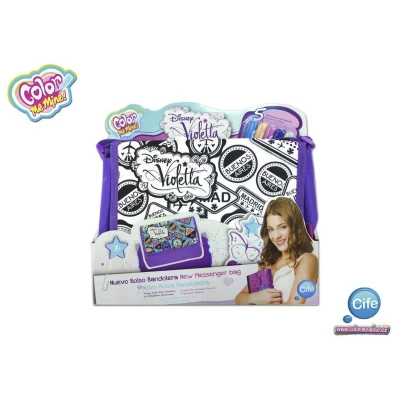 Afbeelding van Violetta kleur je eigen handtas schoudertas inkleuren