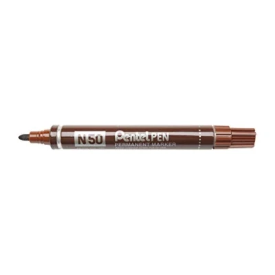 Afbeelding van Pentel N50 E Lumocolor permanente marker 352, bruin, 1 stuk