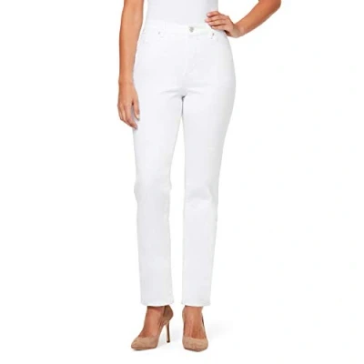 Afbeelding van Gloria Vanderbilt Dames Amanda Classic Taper Jeans, vintage wit, 8S Kurz