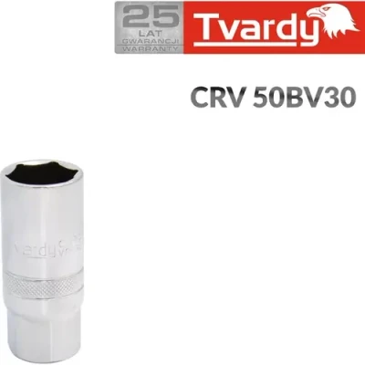 Afbeelding van Bougiesleutel 16 mm Bougie dop 1/2&#039;&#039; TVARDY