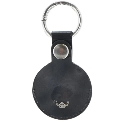 Afbeelding van Golden Head Leren Sleutelhanger Carrara RFID Protect Keyholder for Bluetooth Tracker Anthracite Antraciet