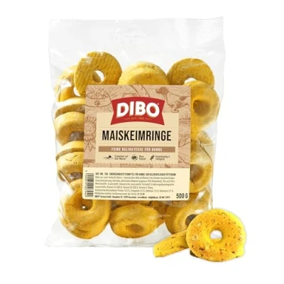 Afbeelding van Dibo maïskiemringen, 500 g zak, bakwaren als gezonde, natuurlijke voeding voor honden van DIBO, hondenvoer, barf, B.A.R.F., lekkernijen, hondenkoekjes
