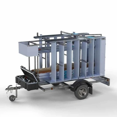 Afbeelding van Euroscaffold Uitwijkconsole Complete Set (verstelbaar) L305xB75cm Carbon Deck platform