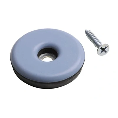 Afbeelding van Metafranc Easyglider met schroef PTFE glijoppervlak voor gemakkelijk verplaatsen van zware meubels / universele meubelglijderset teflon ladder vloerglijders Ø 38 mm (4 Stuk)