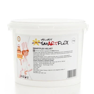 Afbeelding van SmartFlex Fondant Wit Velvet Vanille 4kg