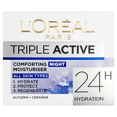 Afbeelding van L&#039; Oreal Paris Triple Active Comforting Moisturiser NIGHT Cream 50ml