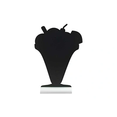 Afbeelding van Silhouet Tafelkrijtbord Ice Cream Met Krijt Zwart