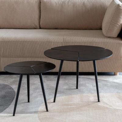 Afbeelding van Maison Bobby Bijzettafel Kourdebour Set van 2