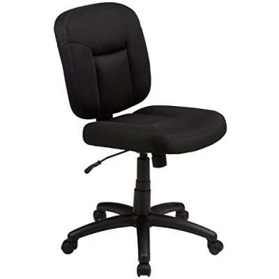 Afbeelding van Amazon Basics Bureaustoel voor thuis, ergonomisch, verstelbaar in hoogte, stof, zwart, 47 x 63 88 97,5 cm (B D H)