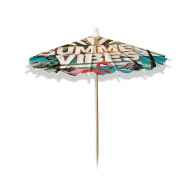 Afbeelding van Hawaii Cocktail Parasols Prikkers Summer Vibes 8 stuks