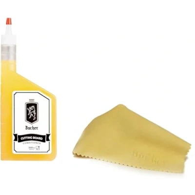 Afbeelding van Bacher Snijplank Conditioner 200ml Food Grade bijenwas, carnaubawas en minerale olie voor houtsnijplanken, slagerblok, keukenwerkblad houten gebruiksvoorwerpen
