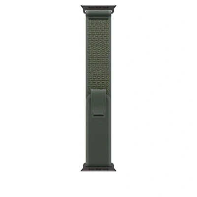Afbeelding van Apple Watch Strap 49mm Black Titanium Finish Green Trail Loop S/M (130 180mm)