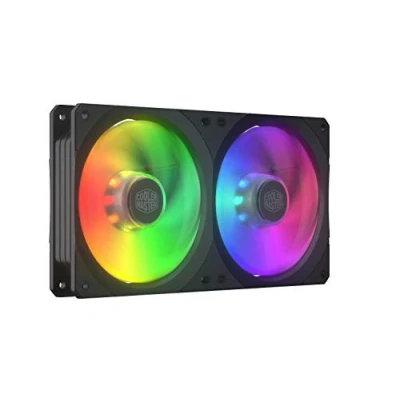 Afbeelding van Cooler Master MasterFan SF240R ARGB Behuizing &amp; koeling ventilatoren makkelijk te installeren vierkant 240mm frame ontwerp met hybride bladen, vibratie dempende padding, en aanpasbare verlichting