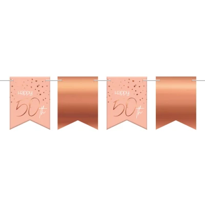 Afbeelding van Folat Vlaggenlijn Elegant Lush Blush 50 Jaar 6 meter