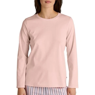 Afbeelding van Calida Favourites Sleep Cotton Shirt Long Sleeve Roze gestreept katoen Small Dames