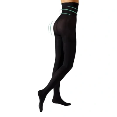 Afbeelding van CALZITALY panty met hoge taille ondoorzichtige vormende 80 den Zwart, blauw S, M, L, XL, XXL Italiaanse kousen , M