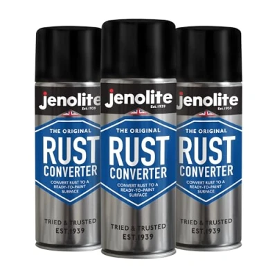 Afbeelding van JENOLITE Roestomvormer Spuitbus RUSTBEHANDELING Roest omzetten in gereed om te schilderen oppervlak Eenvoudig Op verroeste oppervlakken spuiten epoxy gebaseerde formule 3 x 400 ml