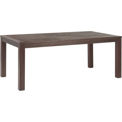 Afbeelding van Beliani Tuintafelset TUSCANIA Donkere houtkleur eucalyptushout