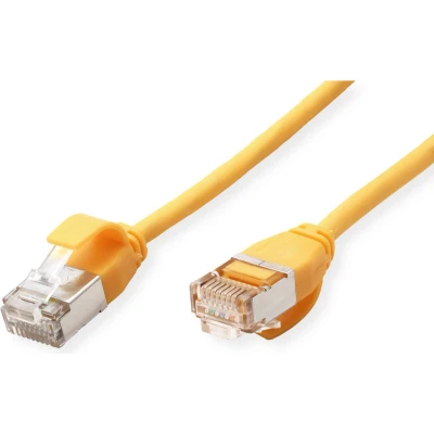 Afbeelding van ROLINE F/UTP DataCenter Patchkabel Cat.6A (Class EA), LSOH, extra dun, geel, 2 m