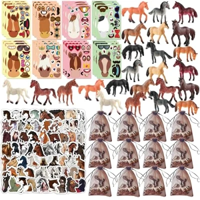 Afbeelding van Paardencadeautje voor kinderverjaardag, feestverjaardagsdecoratie, paardencadeautje, piata vulling, paardenspeelgoed, cadeautje, adventskalender, Halloween, kinderen, jongens en