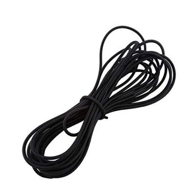 Afbeelding van zwart / wit 5 m 10 elastisch bungee koord nylon kajak stretch string touw band (5 mm * zwart)