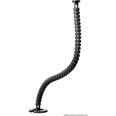 Afbeelding van Oskar Lehmann Kabelgeleiding rond Kaba 35, lengte: 1240 mm, kabelslang, Made in Germany, zwart