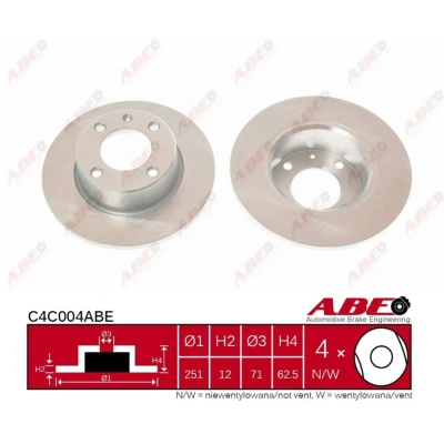 Afbeelding van ABE Remschijven C4C004ABE