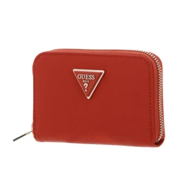 Afbeelding van GUESS Meridian SLG Medium Zip Around Wallet Orange