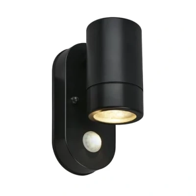Afbeelding van BRILONER LED wandlamp 3789015 Bewegingsmelder IP54 Verwisselbare lamp 30 seconden lichtduur 15 x 7 9,5 cm Zwart
