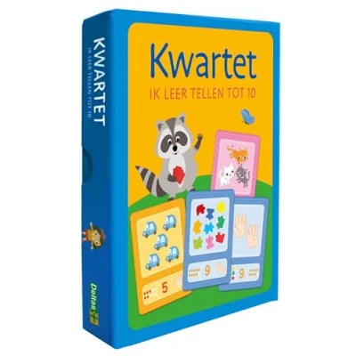 Afbeelding van Kwartet Ik leer tellen van 1 tot 10 (Kaartspellen)