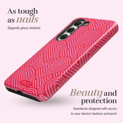 Afbeelding van MIO by Mobilize Hoesje Geschikt voor Samsung Galaxy S25 Plus Compatibel met MagSafe / Qi2 Hard Shell Back Cover Wild Hearts