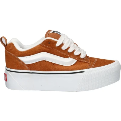 Afbeelding van Vans KNU Stack Skateschoenen, Dames, Maat: 38, Utility glazed ginger Veloursleer