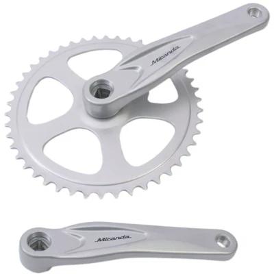 Afbeelding van Miranda Crankset alu zilver 46 tands 3 32 + 1 8 bulk