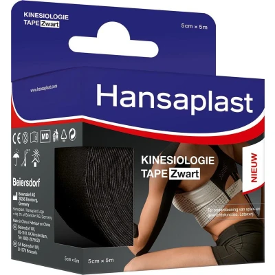 Afbeelding van Hansaplast Kinesiologie Tape Zwart 1ST