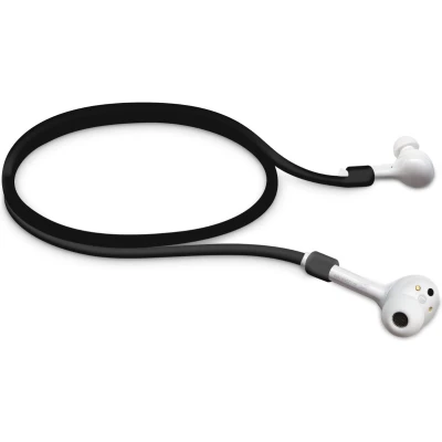Afbeelding van kwmobile houder band voor Huawei FreeBuds/hoofdtelefoon strap in zwart