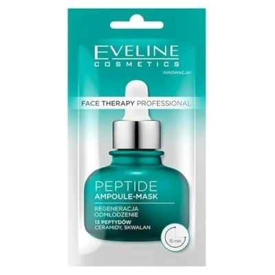 Afbeelding van Eveline Cosmetics Face therapy professional Peptide ampul gezichtsmasker 8ml Met 13 Peptiden, Ceramiden en Squalane