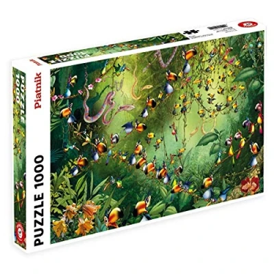 Afbeelding van Piatnik kunst puzzel Francois Ruyer Toekans in de jungle (1000 stukjes)