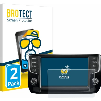 Afbeelding van BROTECT (2 Stuks) Antireflecterende Beschermfolie voor Volkswagen Passat 2015 Discover Pro 8&quot; 2014 Anti Glare Screen Protector, Mat