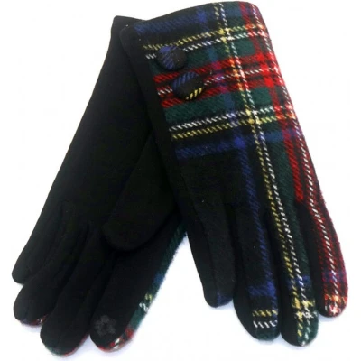 Afbeelding van Handschoenen Geruit Dames One Size Touchscreen Tip Multicolor