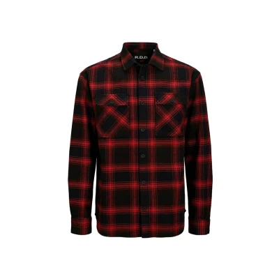 Afbeelding van R.D.D. ROYAL DENIM DIVISION Overhemd rood / zwart