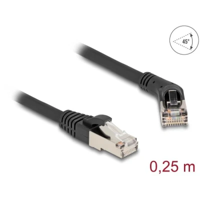 Afbeelding van Delock RJ45 Netzwerkkabel Cat.6A S/FTP Stecker 45 nach rechts gewinkel